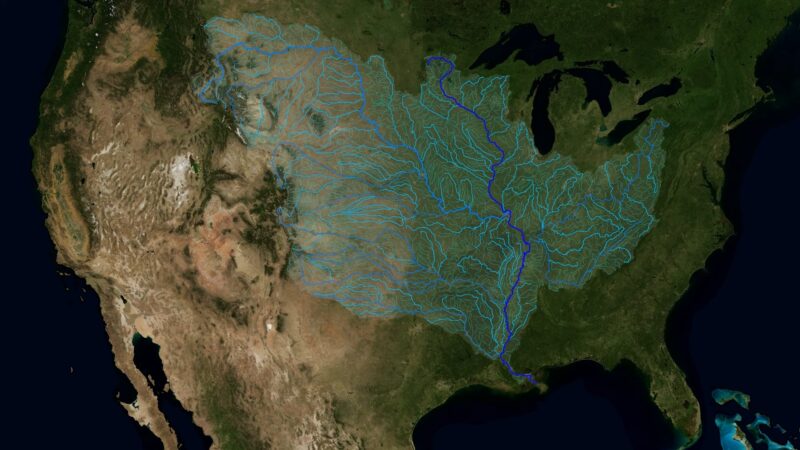 Mississippi River and all its tributaries